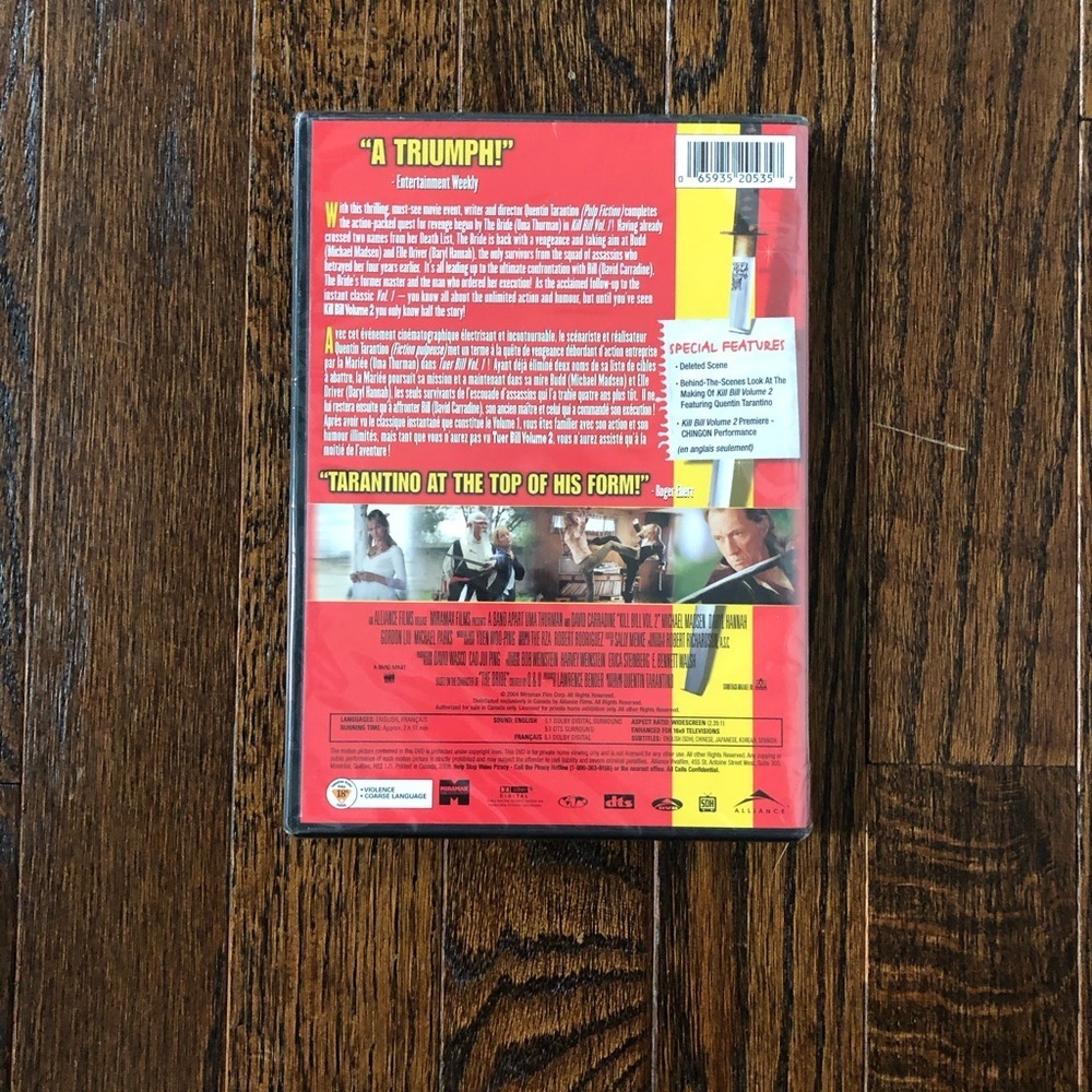 *NEW FACTORY SEALED* Kill Bill Volume 2 by Quentin Tarantino - Picture 2 of 5